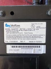 Verifone Credit Card Reader Quartet Pinpad 1000se Working Paymentech Terminal