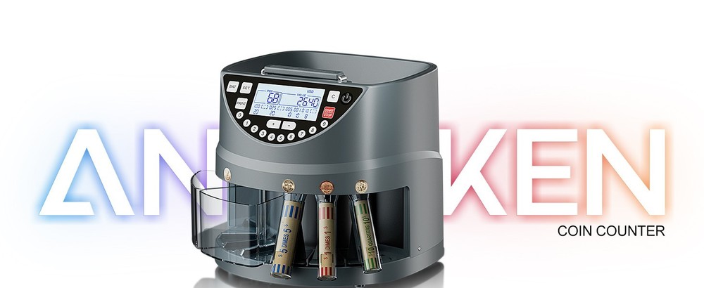 Aneken Coin Counter and Sorter with TFT Display – Accurate Sorting Machine