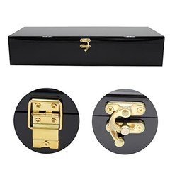 Lockable Black Acrylic Currency Tray – 5 Compartment Cash Organizer & Storage Bo