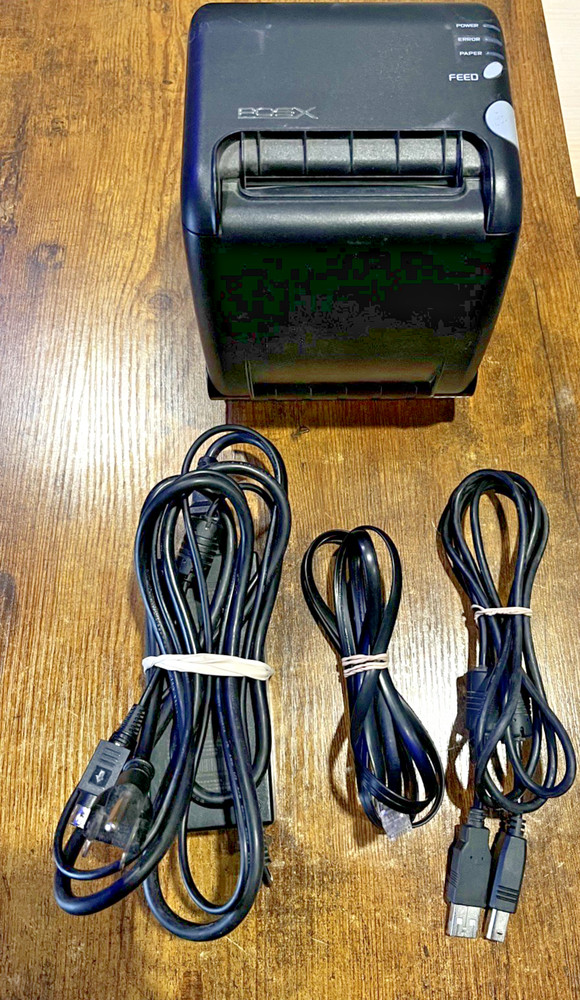 POSX ION PT2 Thermal POS Receipt Printer USB or Serial w Power Supply, USB
