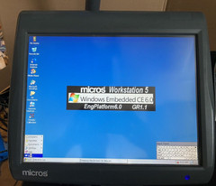 400814-001 Micros Workstation w/Stand, Cash Register, Printer and Price display