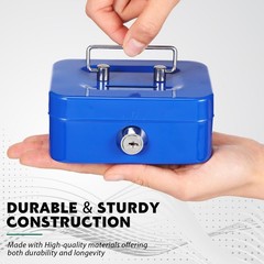 Tandefio 12 Pcs Small Money Cash Lock And Slot Metal For Cash Steel Organizer