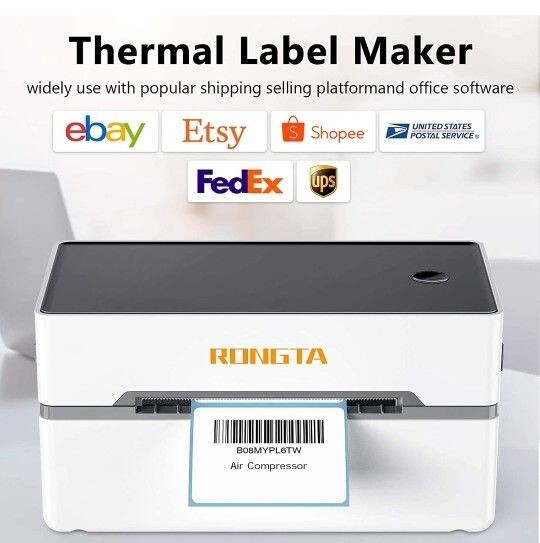 Rongta Thermal Label Printer, Sticky Notes, Label Maker 3×5 Barcode Printer