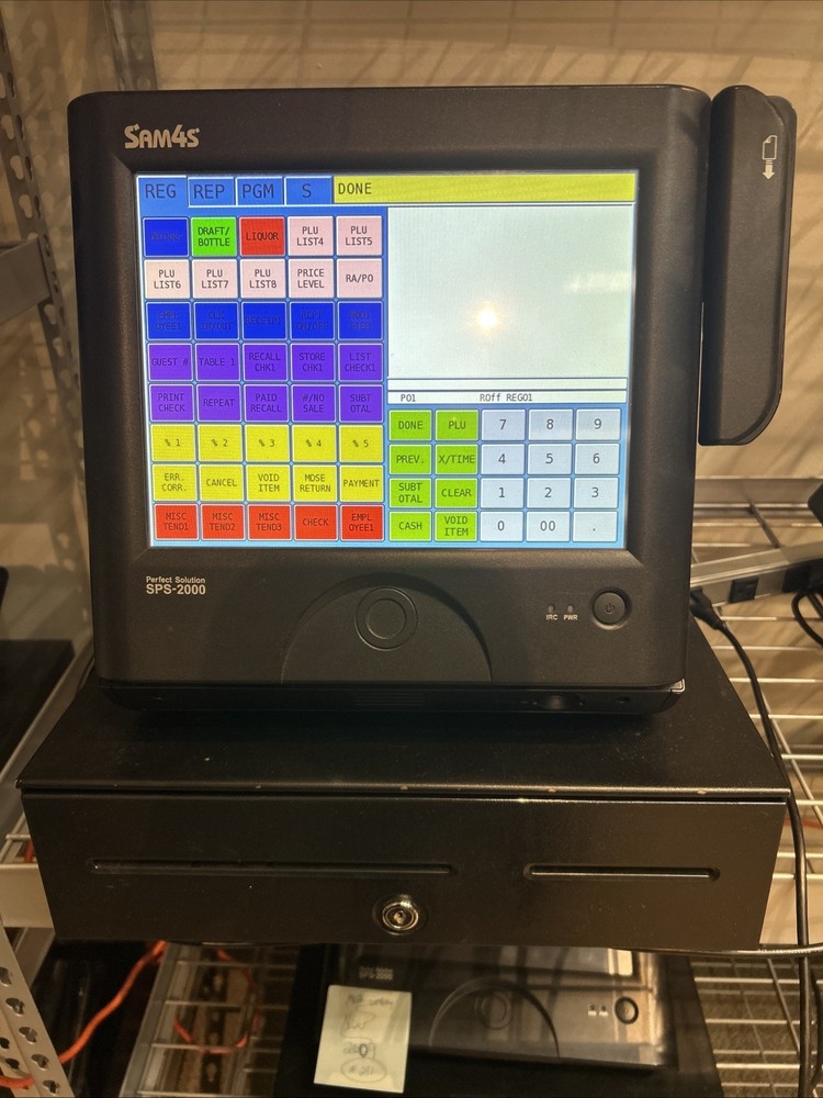 Sam4s SPS-2000 POS Touch Screen Cash Register POS System And Cash Drawer