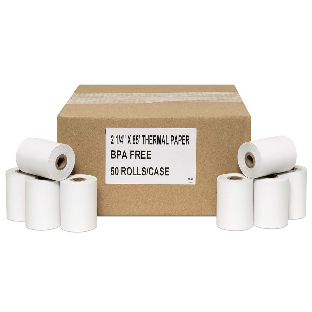 Thermal Receipt POS Paper Rolls 2-1/4″ x 85′ Thermal