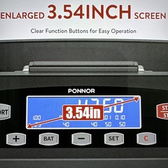 PONNOR Coin Sorter, Counter & Roller Machine, 300 Coins Per Min, Max 2000 Coins