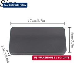 2 PCS Black Metal Cash Box – Single Row Currency Tray Money Holder with Lid – Mo