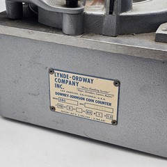 Lynde-Ordway Downey-Johnson Coin Sorter Counter Electric Model 380 – As Is Parts