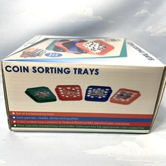 Nadex Colored Coin Sorting Trays Plastic WRAPPERS NOT INCLUDED