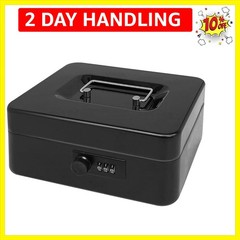 Secure Steel Cash Box with Combination Lock and Removable Tray – Metal Money …