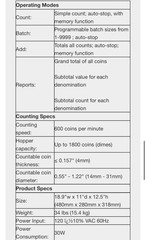 Cassida C900 CoinCounter Sorter USD and Candian Coins Tested￼