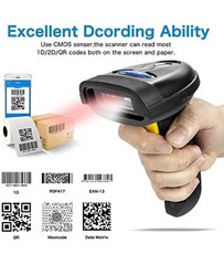 NETUM 2D Barcode Scanner, Compatible with 2.4G Wireless & Bluetooth & USB Wired