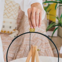 Deep Floating Glass 8 Inch Round Hanging Display Frame for Pressed Flowers, T…