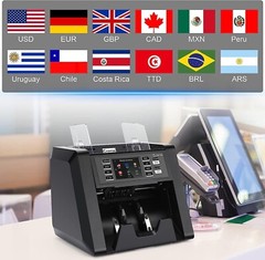 Cashtek N70, 2-CIS Mixed Denomination Bill Value Counting Money Cash Counter