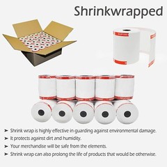 3-1/8″ X 230′ THERMAL RECIPET PAPER 50 ROLLS POS PAPER 50 GSM PAPERTHICKNESS