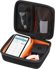 Compact Zippered Hard Case for Square Terminal & Printer Paper – 4 Compartments