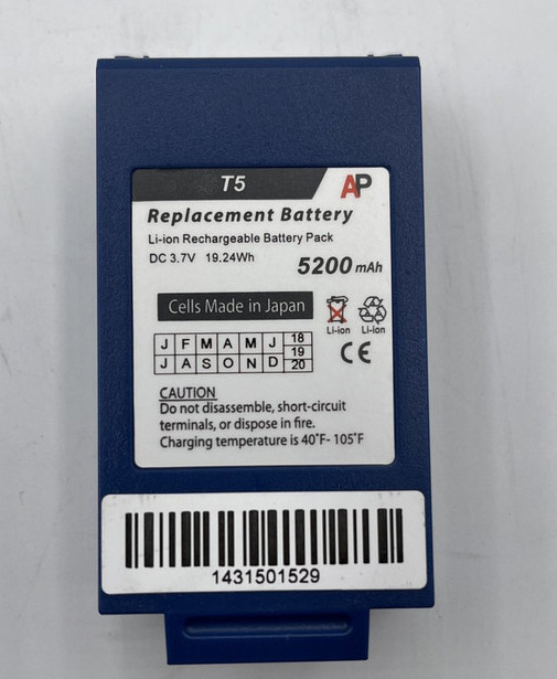 ARTISAN T5 5200 MAH BATTERY FOR VOCOLLECT TALKMAN T5 T5M AND A500 SCANNERS