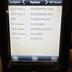 ✅Motorola MC55A Handheld, 2D/1D Scanner, WiFi, Windows Mobile 6.5 w/ Battery!🔥⭐