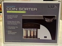 New Automatic Coin Sorter Open Box Lux 4 Barrel Design Battery Operated