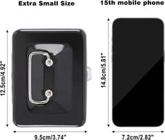 Locking Cash Box Key Lock Removable Coin Tray 4.92″ x 3.74″ x 2.36″