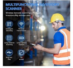 1D 2D Portable Inventory Scanner,JRHC Collector Counter 2.4G Wireless