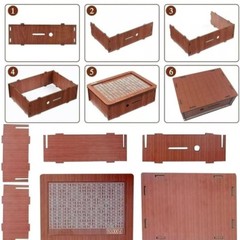 Cash Vault Wooden Savings Box Wooden Cash Saver Money Saving Box With Countdown
