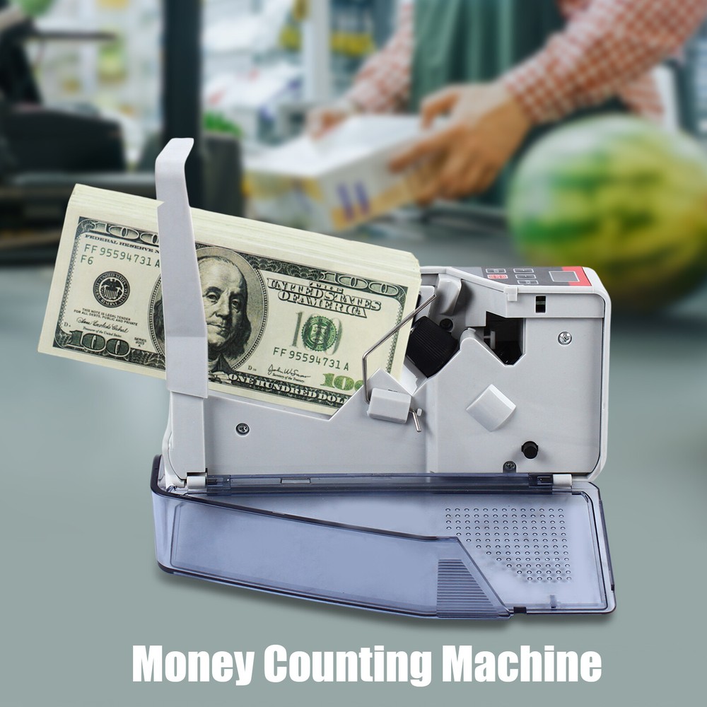 Money Counter Mini Bill Cash Counting Machine for Multi-Currency Handy Banknote