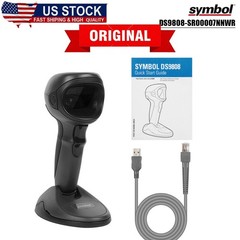 Symbol DS9808-SR00007NNWR 1/2D Image Handheld Reader Barcode Scanner w USB Cable
