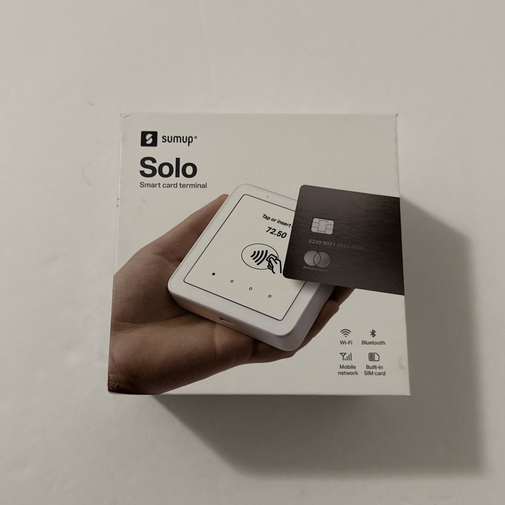 SumUp Solo Credit/Debit Card Payment Reader Smart Terminal/Cradle