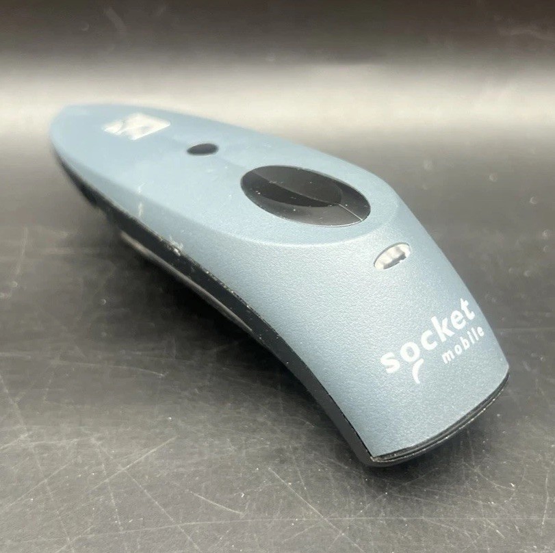 Socket Mobile CHS 7Qi Bluetooth Barcode Scanner Blue Dead Battery Untested