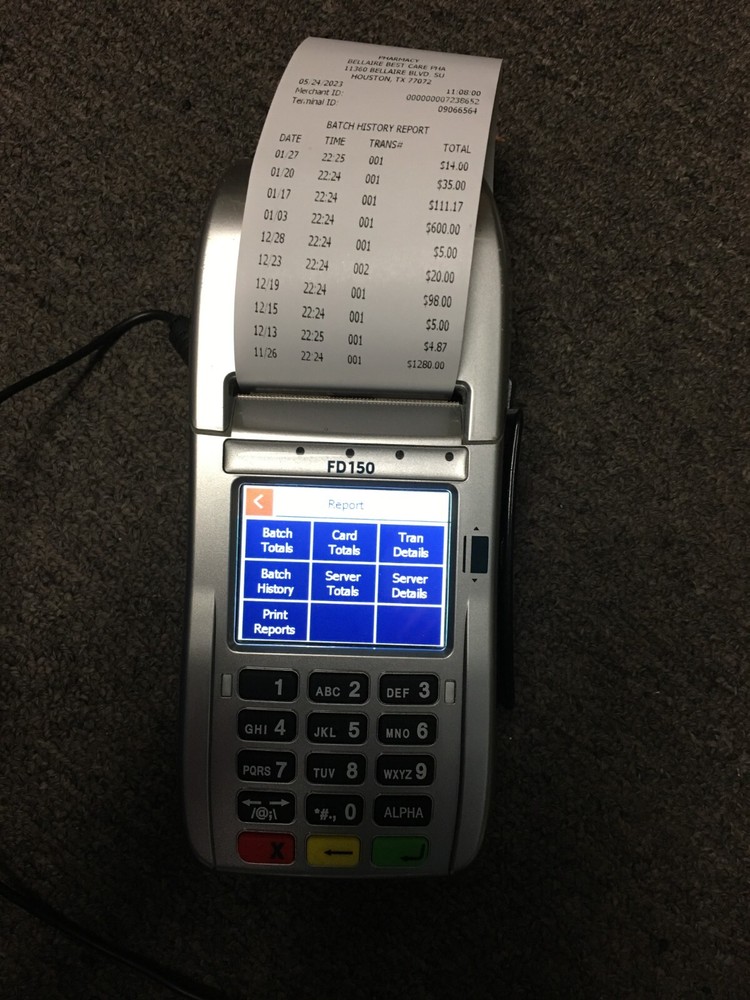 First Data FD150 Terminal with power supply- Used 30 day warranty