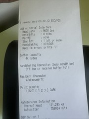 Epson TM T88V M244A USB Ethernet Thermal Receipt Printer Tested POS no Adapter