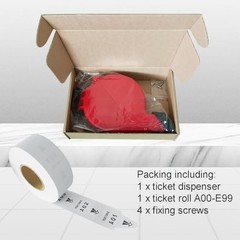 Ticket Dispenser Take a Number System – 3000 Tickets, 6 Groups, 2-Digit Queue A0