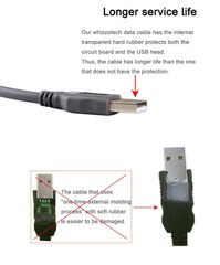 10Pack USB Cable For Symbol Motorola Barcode Scanner 6FT 2M CBA-U01-S07ZAR US