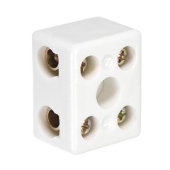 2 Way Ceramics Terminal Blocks High Temp Porcelain Ceramic Connectors for Cable