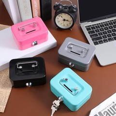 4 Pieces Small Money Box with Lock and Slot 4.5 x 3.3 x 2 Inch Metal Cash Box…