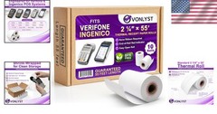High-Sensitivity Thermal Paper 2 1/4″ x 55′ – 10 Rolls for POS Machines
