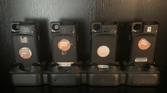Honeywell Captuvo SL22 Sled Barcode Reader IPOD Touch 5 6 7 GEN With Card Slider