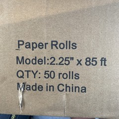 50 Rolls Case 2 1/4″ x 85′ Thermal Cash Register POS Credit Card Receipt Paper