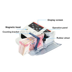 V10 Portable Money Counter Multi-Currency Cash Banknote Money Bill Counter Count