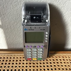 VeriFone VX520 Silver/ Black, LCD Screen POS Credit Card Terminal Tested No Cord