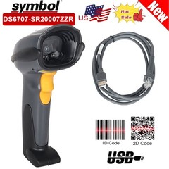 Symbol DS6707-SR20007ZZR Handheld Standard-Range USB 1D 2D Barcode Scanner USA