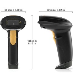 USB Laser Barcode Scanner Wired Handheld Bar Code Scanner Reader Black