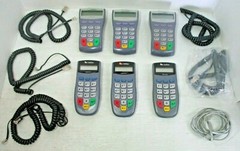 Lot of 6 VeriFone PINpad 1000SE Electronic PIN PAD with Cords Cables Credit Card