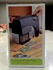 New Automatic Coin Sorter Open Box Lux 4 Barrel Design Battery Operated