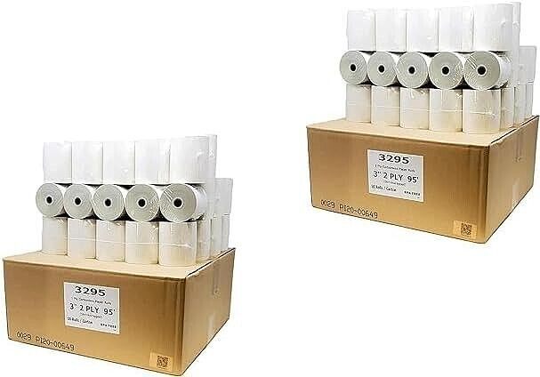 ( 100 Rolls ) 3” x 95′ 2 Ply Kitchen Printer Paper, for Samsung SRP-100