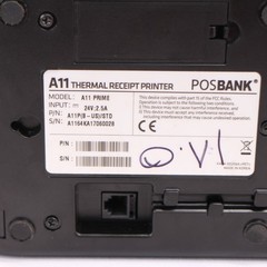 Posbank A11 Prime Point of Sale Thermal Receipt Printer Black Used with Charger