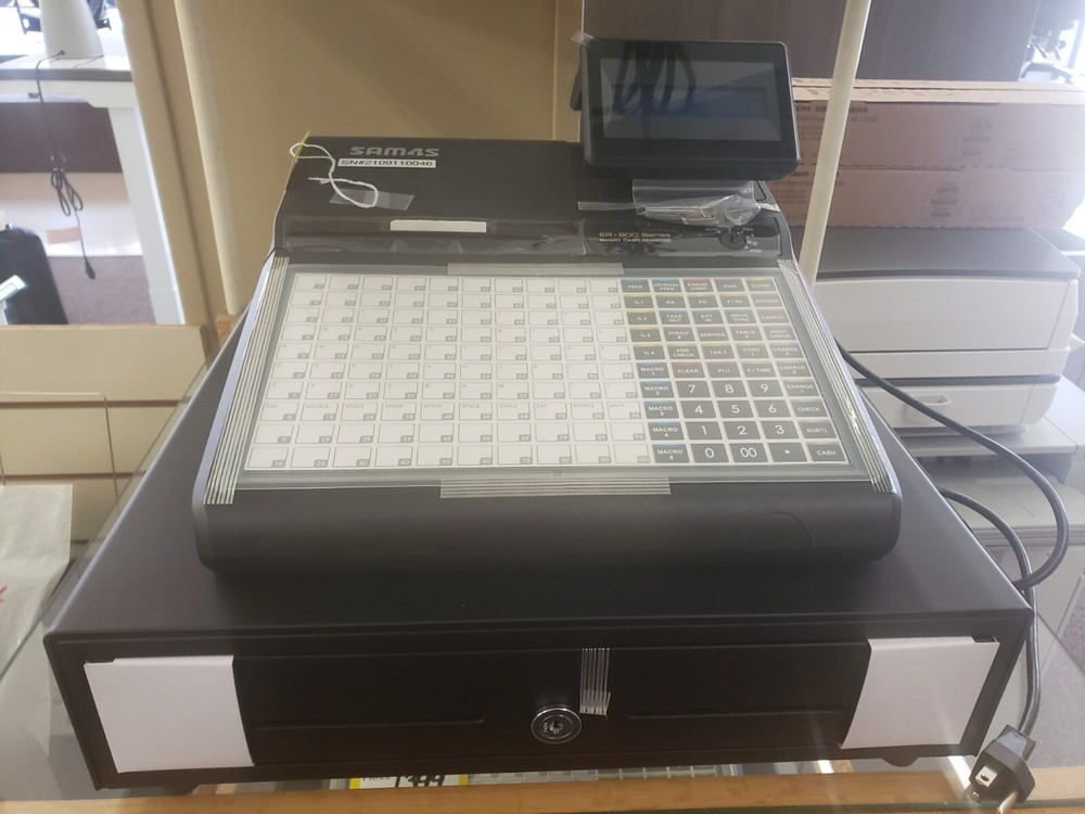 SAM4S ER-920 Cash Register Flat Keyboard NEW POS ER920