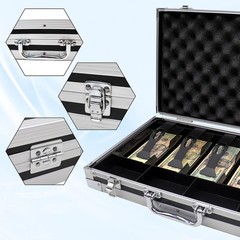 Large Cash Box with Money Tray, Lockable Money Box for Cash, Large Cash Organize