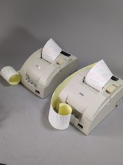 Lot of 2 Epson TM-U220PD Receipt Printer M188D No Power Adapter Tested Working
